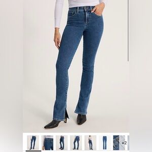 Express Medium Wash Blue Mid-Rise Skyscraper Jeans